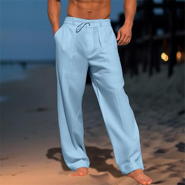 Pieter | Leinenhose in einfarbigem, leichtem Design