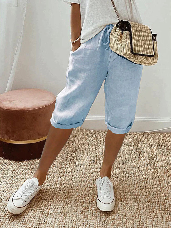 Lena | Baumwolle Leinen Damen Shorts für warme Tage