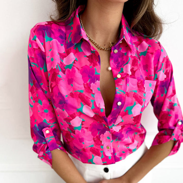 Raellyn Lässige Bluse mit Blumenmuster