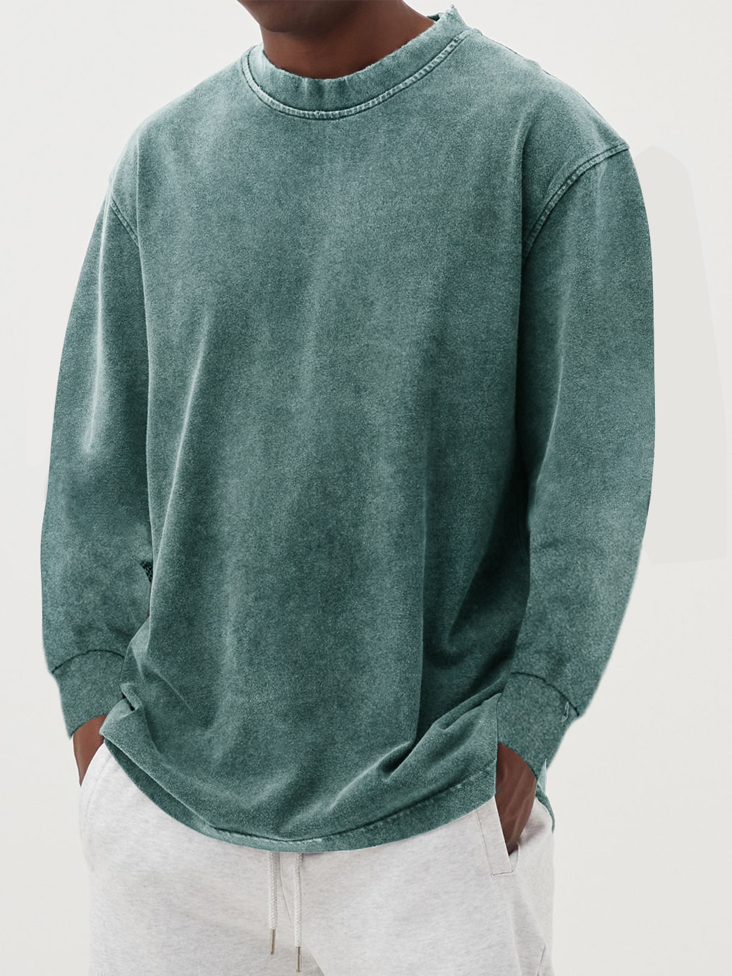 Thomas | Langarmshirt mit Rundhalsausschnitt