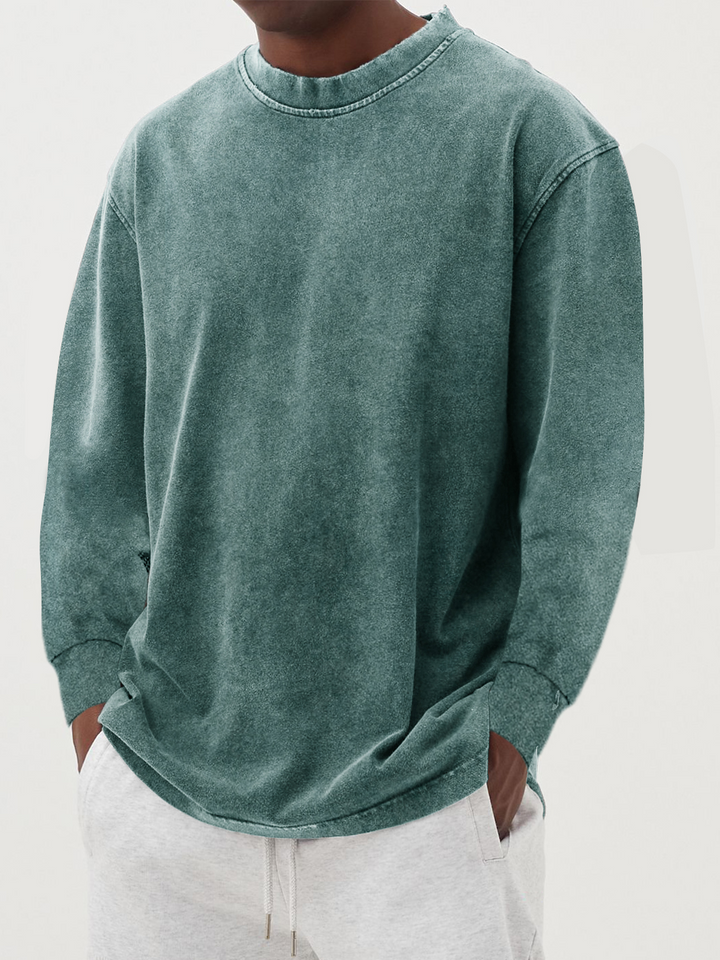 Thomas | Langarmshirt mit Rundhalsausschnitt