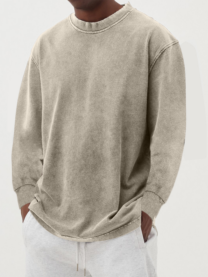 Thomas | Langarmshirt mit Rundhalsausschnitt