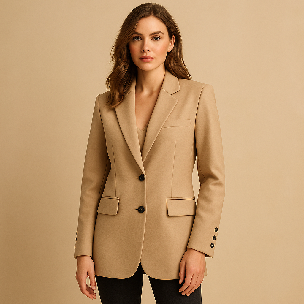 Julia | Damenblazer lang elegant & hochwertig verarbeitet