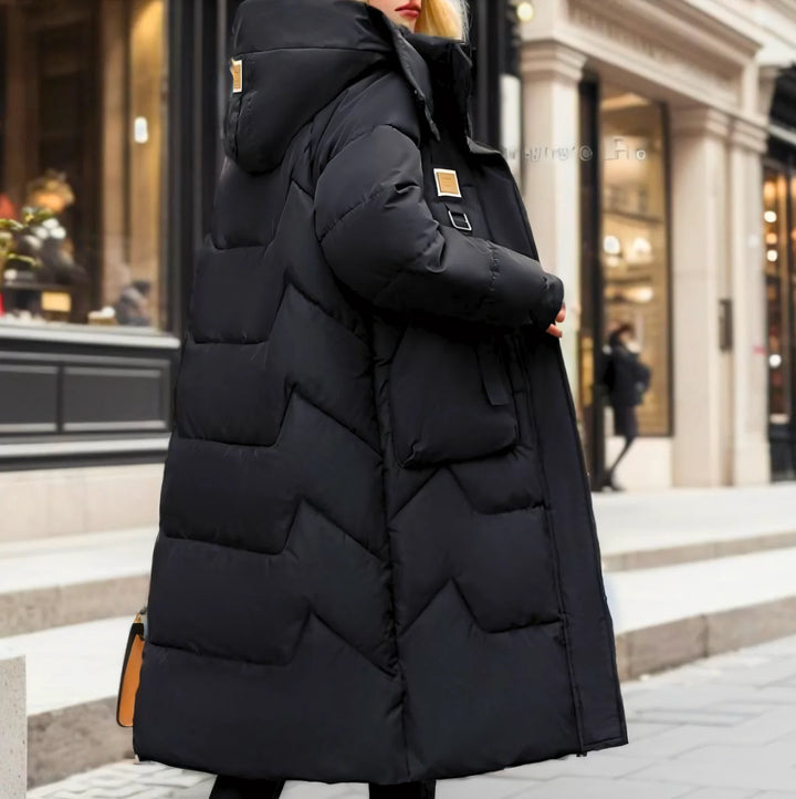 JADY LANGE PUFFER-JACKE MIT WARMER FÜLLUNG