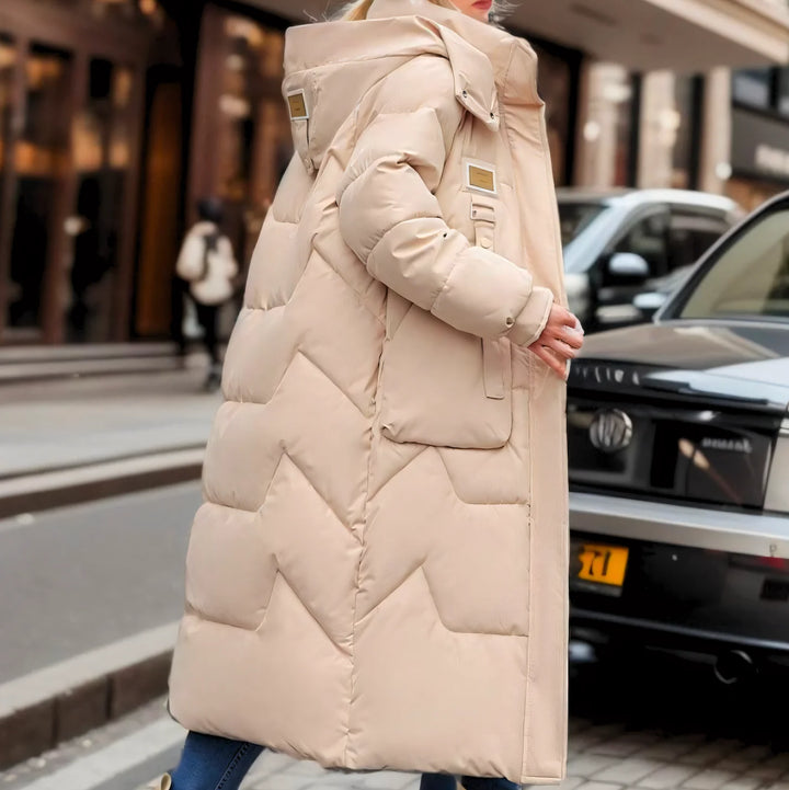 JADY LANGE PUFFER-JACKE MIT WARMER FÜLLUNG