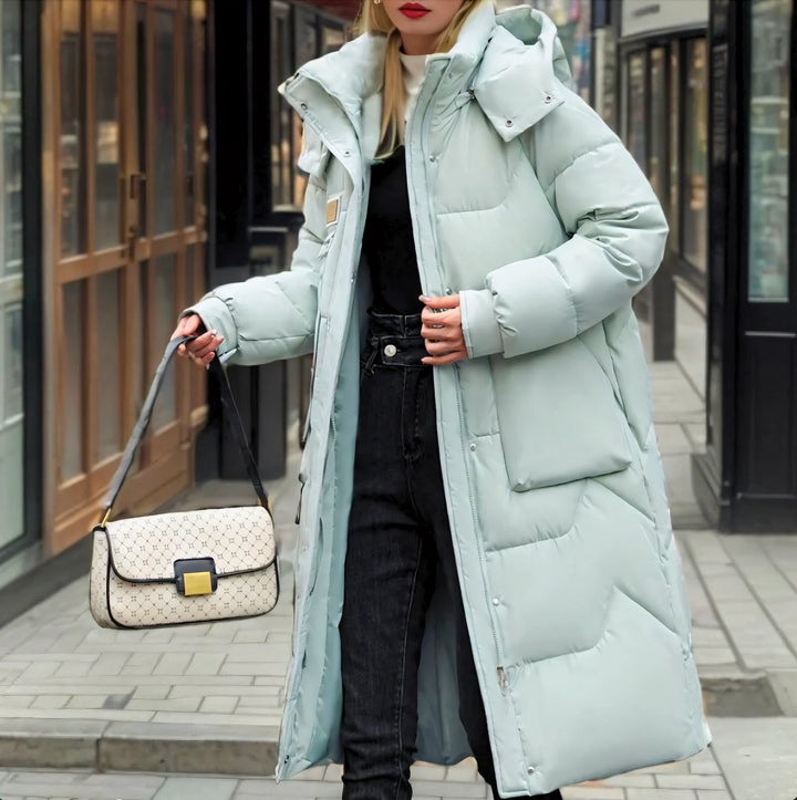 JADY LANGE PUFFER-JACKE MIT WARMER FÜLLUNG