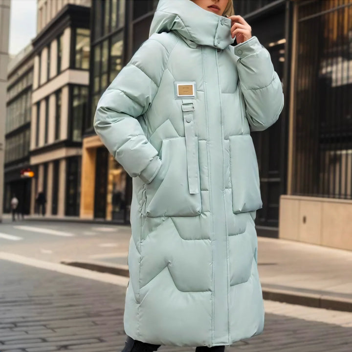 JADY LANGE PUFFER-JACKE MIT WARMER FÜLLUNG