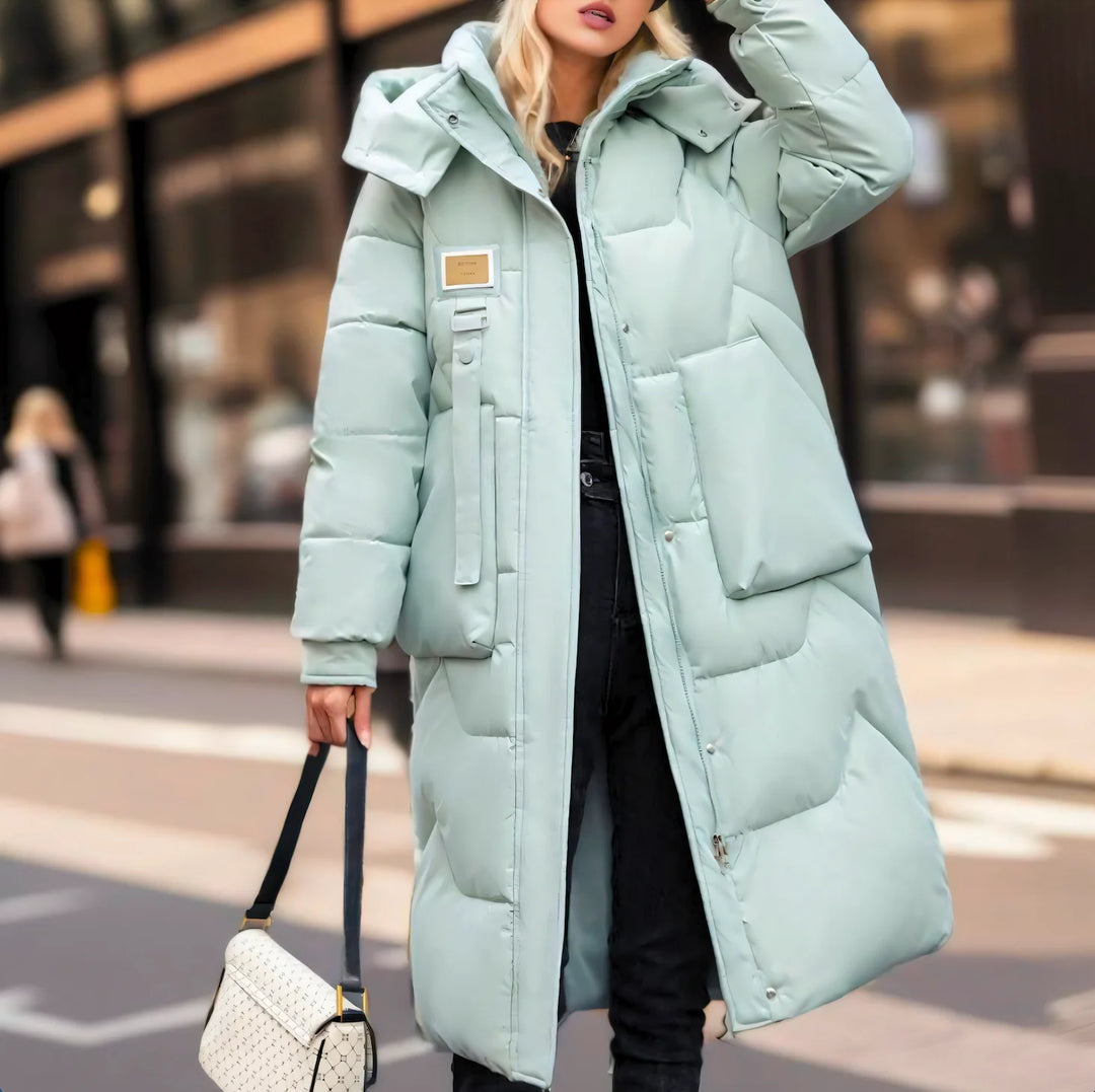JADY LANGE PUFFER-JACKE MIT WARMER FÜLLUNG