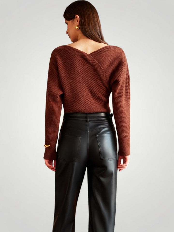 Freya | Langer Pullover mit Eleganter Asymmetrie