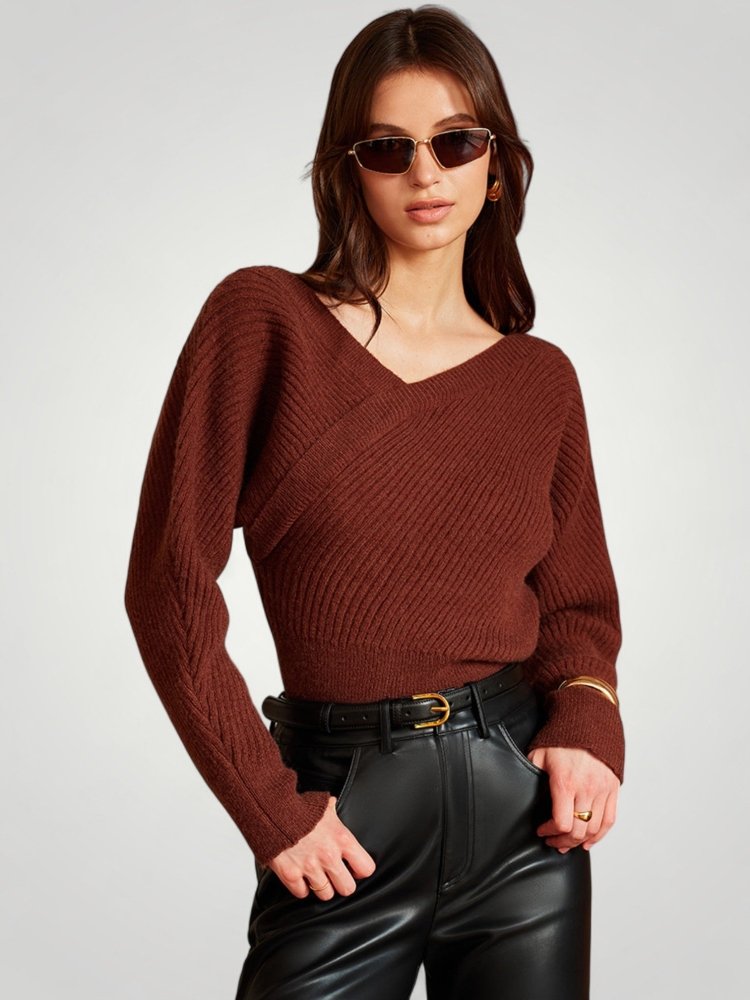 Freya | Langer Pullover mit Eleganter Asymmetrie