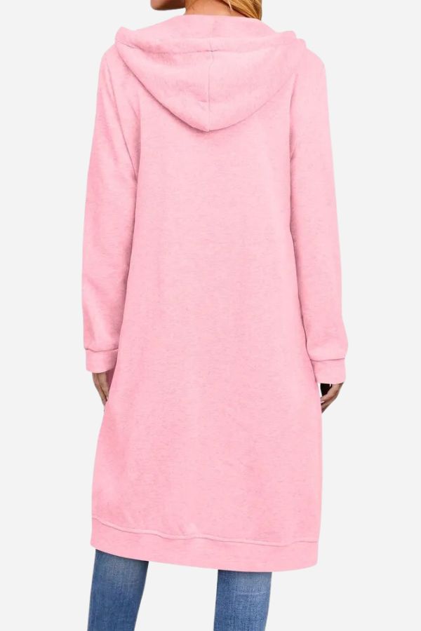 Sweatshirt | Übergroß mit langer Kapuze und Zipper