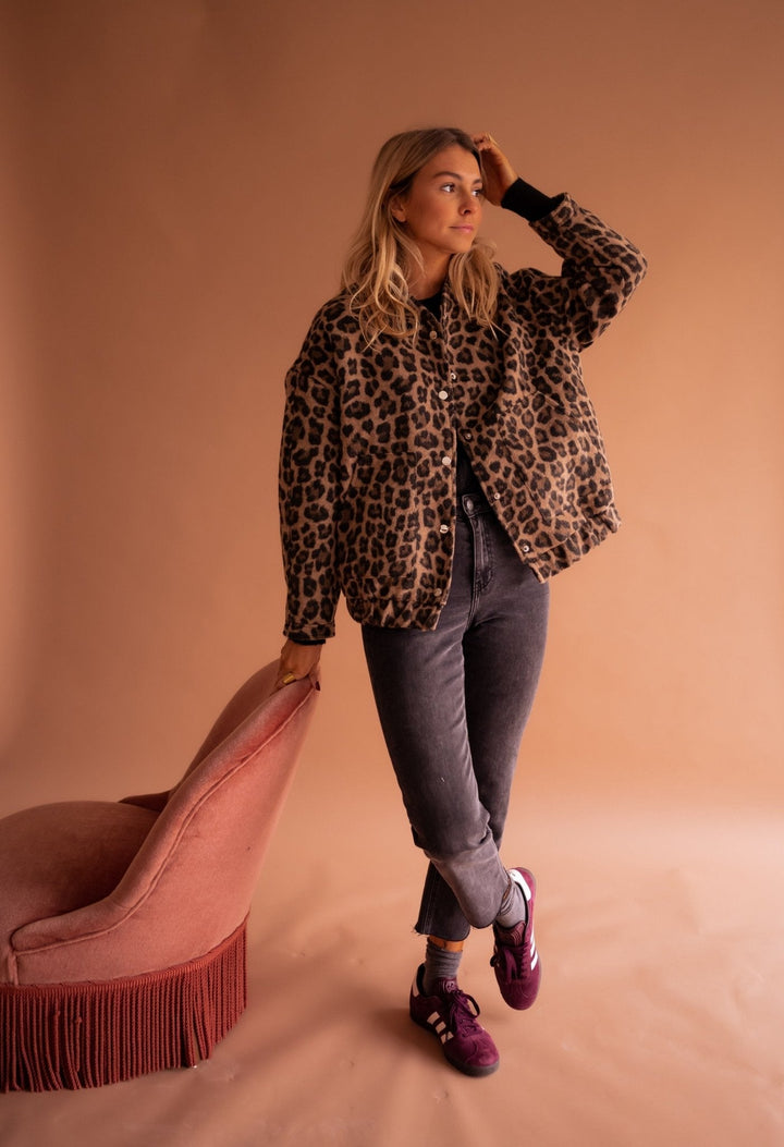 Luna | Stylische Jacke mit angesagtem Leopardenmuster