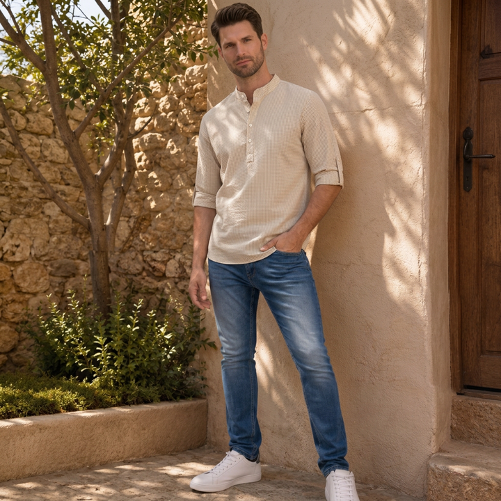 Noah | Elegantes Leinenhemd Herren Stil