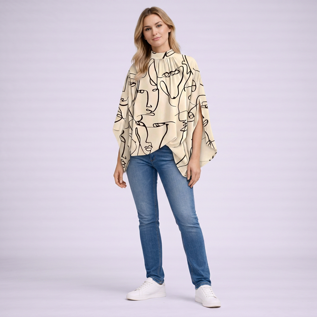 Carina | Vielseitige Abendbluse mit modernem Stil