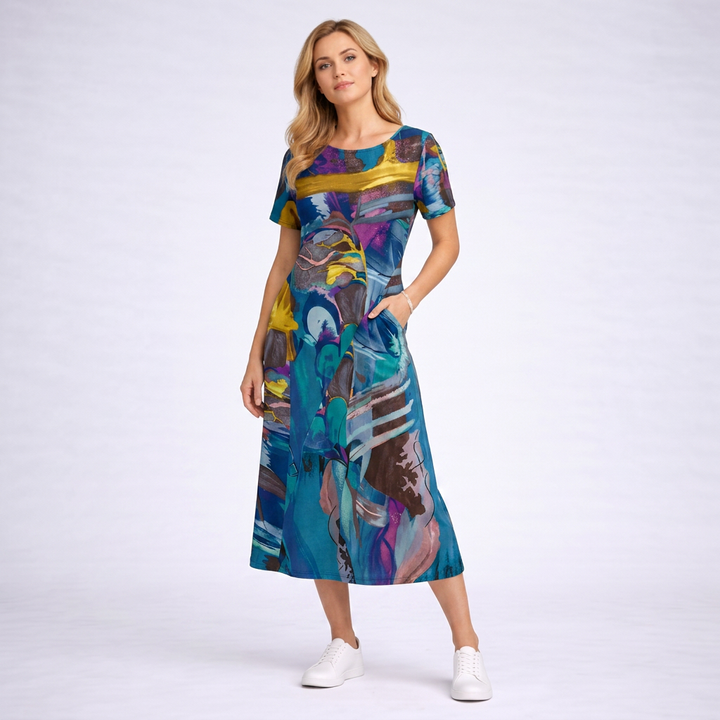 Selina | leichtes florales kleid stil