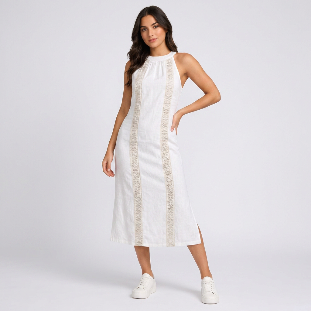 Ella | Modisches Midi Kleid Damen Chic