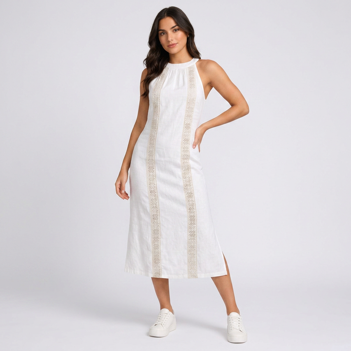 Ella | Modisches Midi Kleid Damen Chic