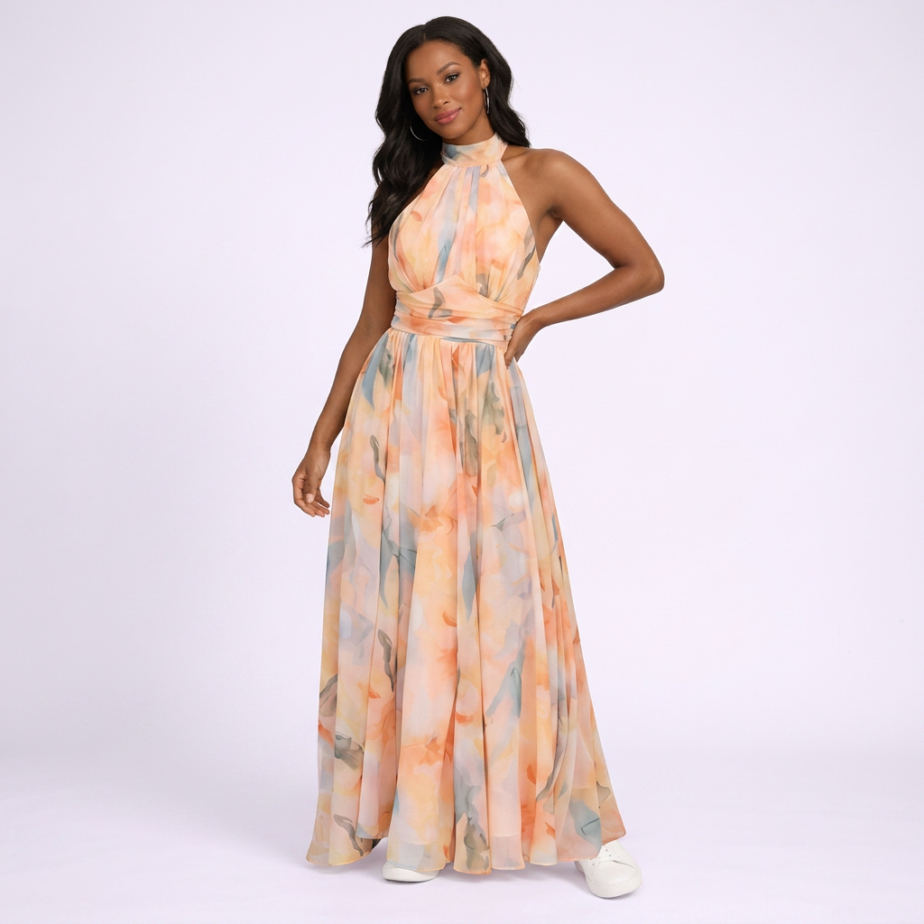 Nora | Modisches Kleid Damen Neckholder