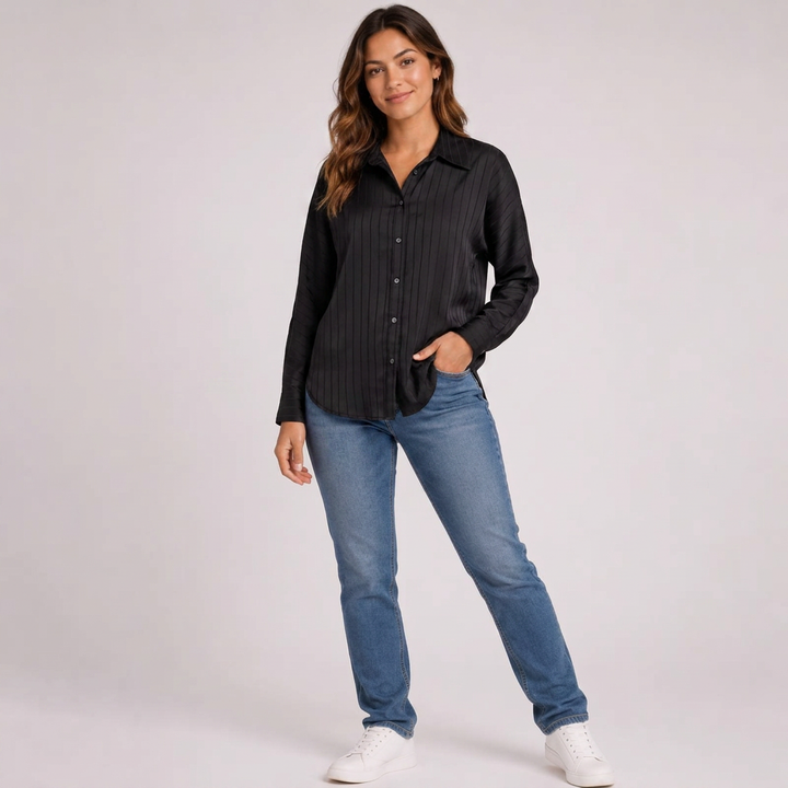 Zoe | Weites Hemd Damen Kragen Trend