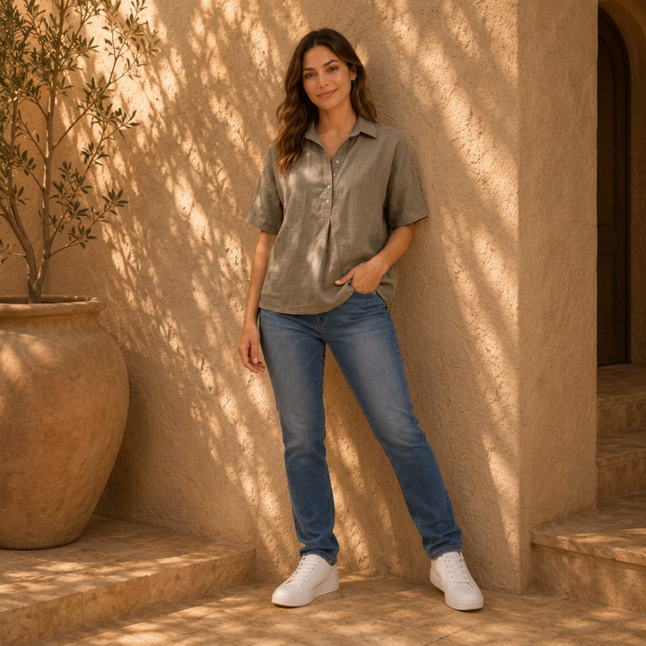 Ella | Klassische Bluse Mit Kragen Damen
