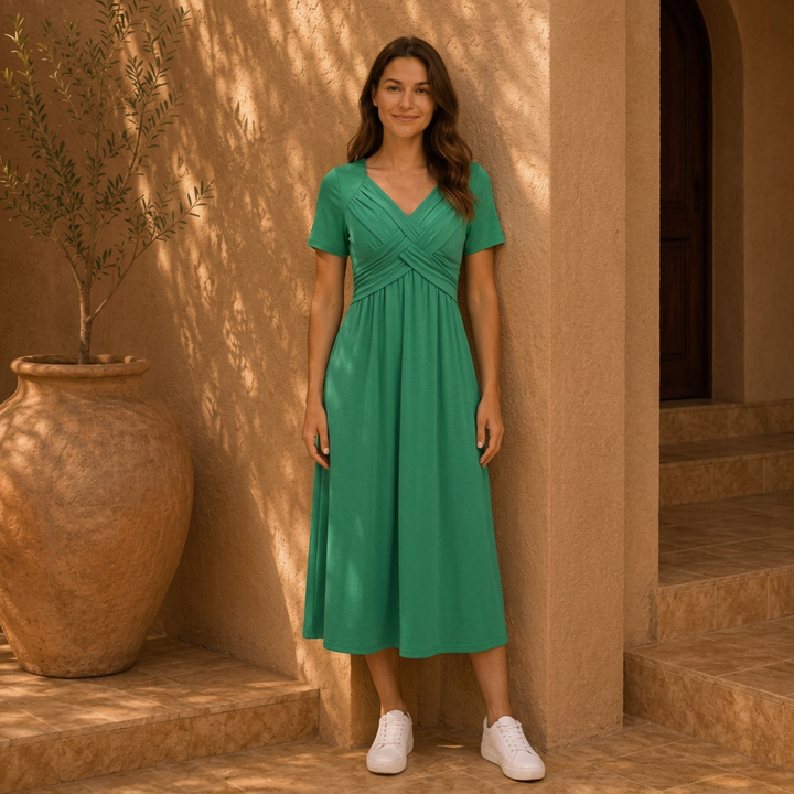 Elisa | Stilvolles A Linien Kleid Damen Chic