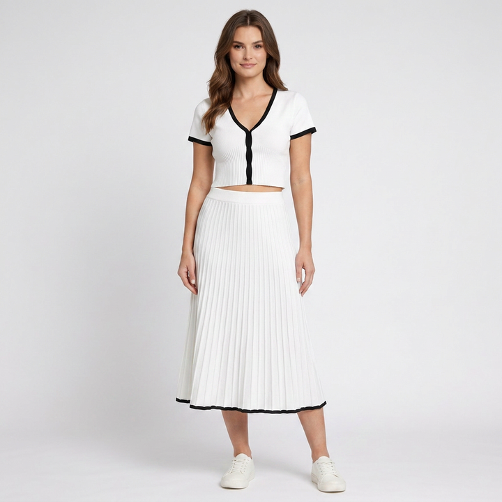 Ella | Modisches Strick Set Damen Elegant