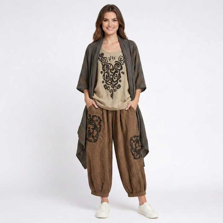 Greta | Leichtes Boho Set Damen Stilvoll