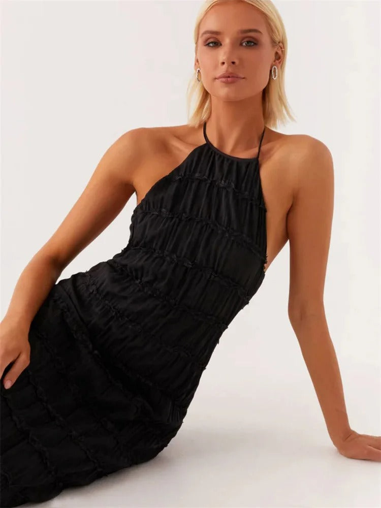 Camilla | Maxikleid mit offenem Rücken für Sommer