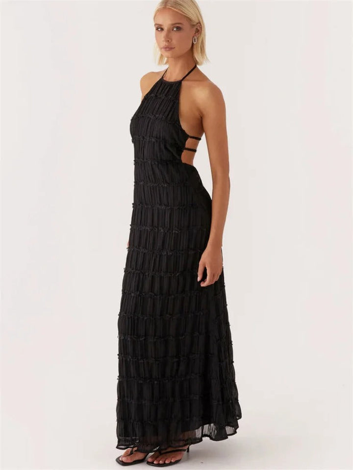 Camilla | Maxikleid mit offenem Rücken für Sommer