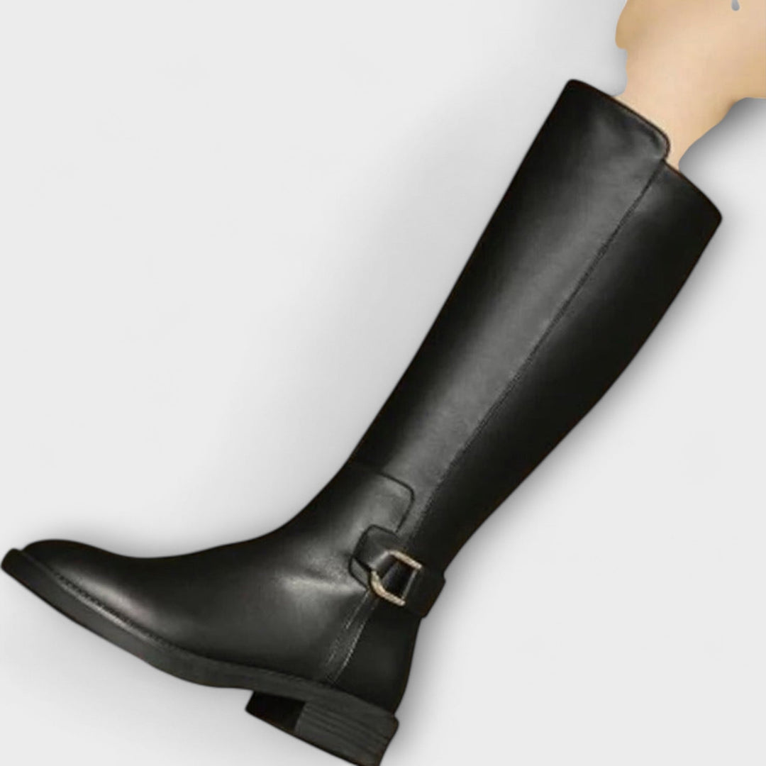Helena | Modische Kniehohe Lederstiefel Damen modern