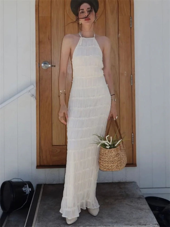 Camilla | Maxikleid mit offenem Rücken für Sommer