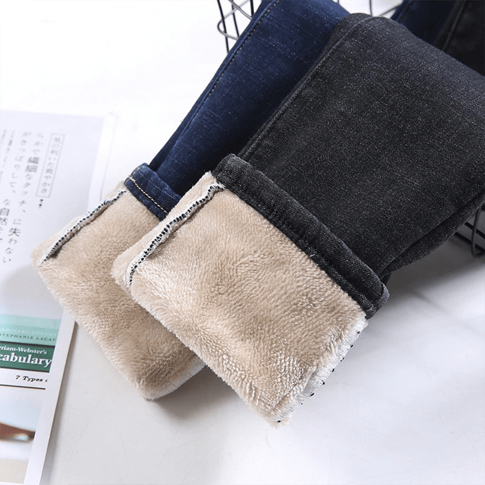 Leonie | Warme Damen Jeans gefüttert klassisch modern