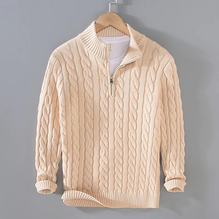 Felix | Stylischer Halfzip-Pullover für Herren