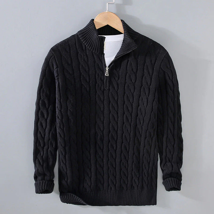 Felix | Stylischer Halfzip-Pullover für Herren
