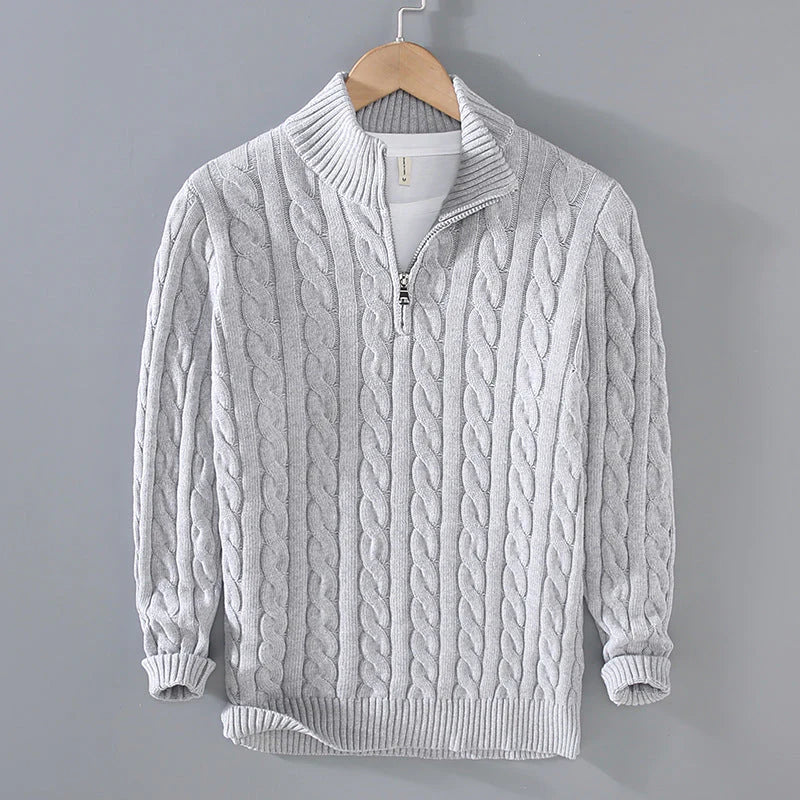 Felix | Stylischer Halfzip-Pullover für Herren