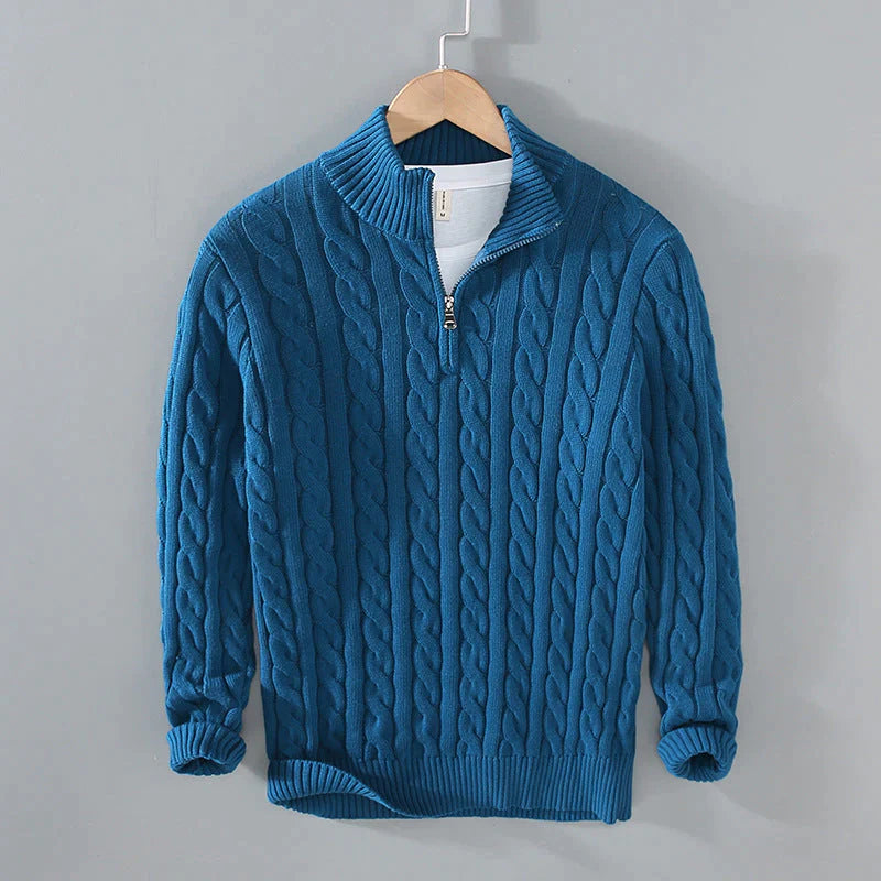 Felix | Stylischer Halfzip-Pullover für Herren