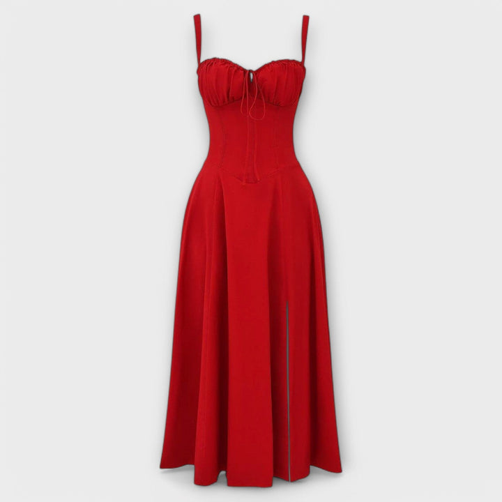 Paula | Exklusives Midi-Kleid mit Korsett