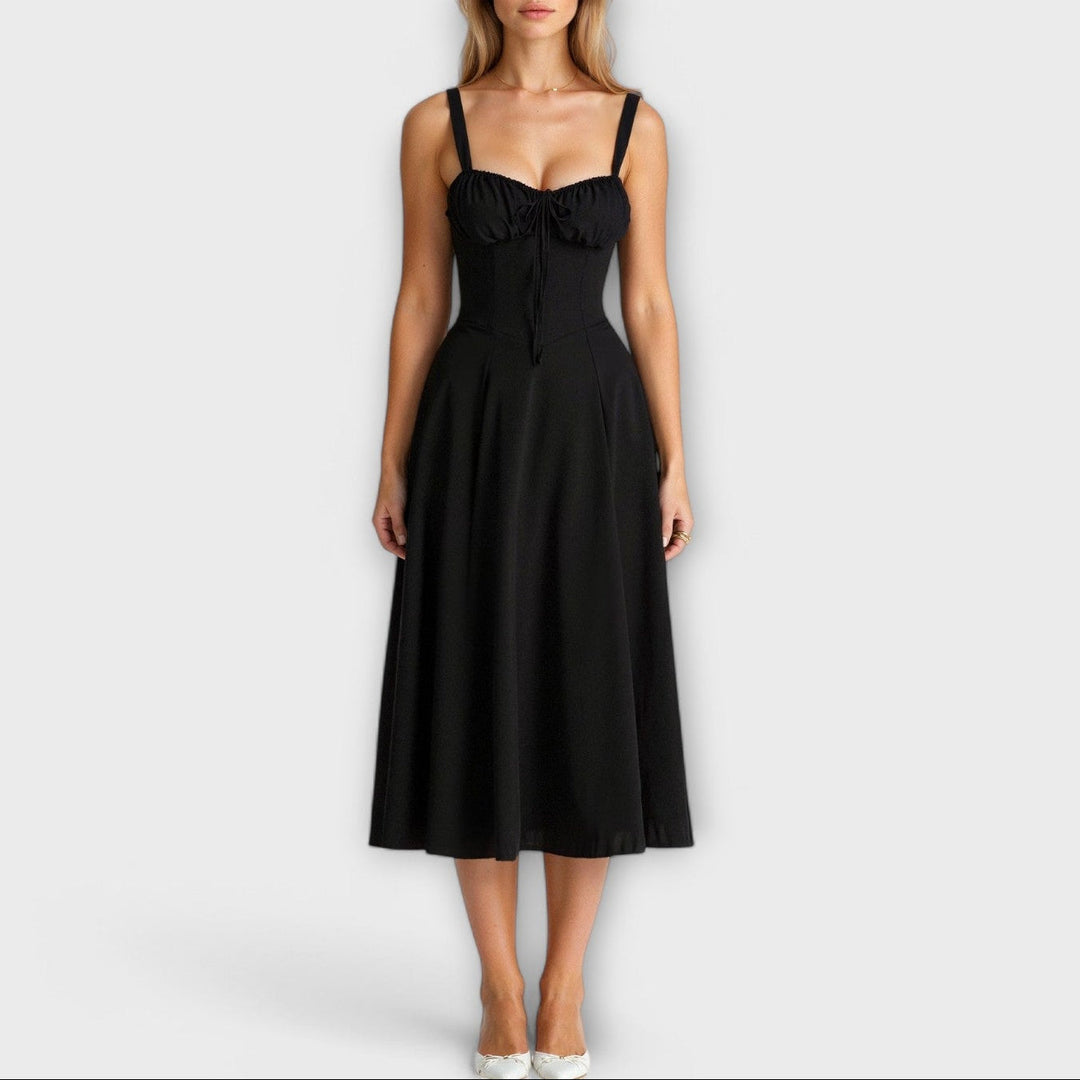 Paula | Exklusives Midi-Kleid mit Korsett