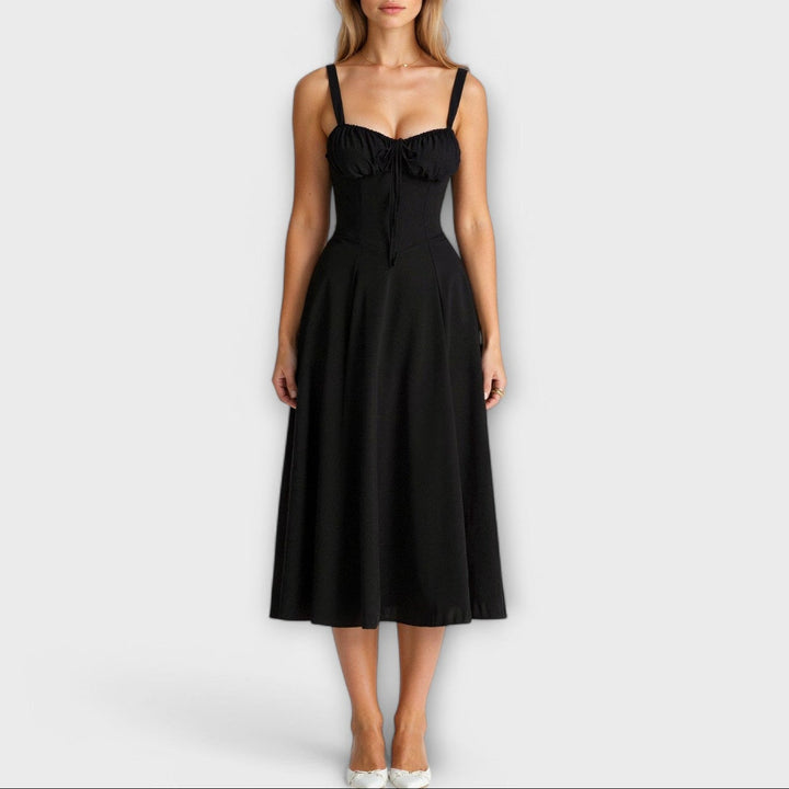 Paula | Exklusives Midi-Kleid mit Korsett