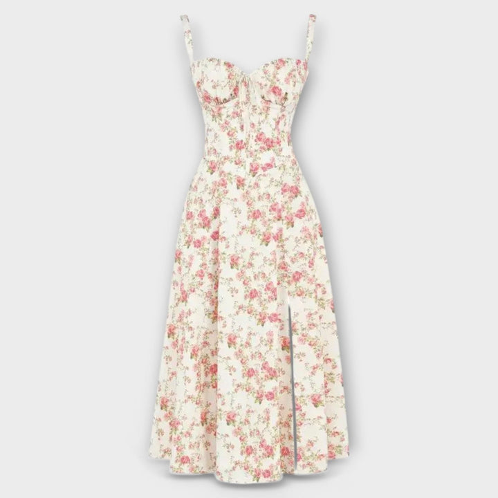 Paula | Exklusives Midi-Kleid mit Korsett