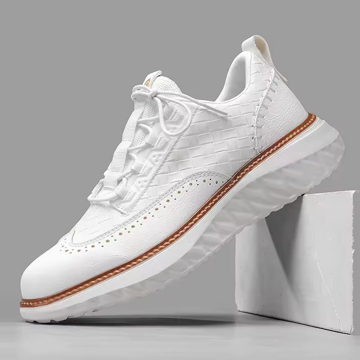 David | Stylishe Brogue Leder Sneakers für Herren