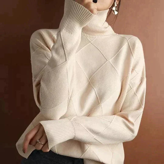 OLIVIA | STYLISCHER ROLLKRAGENPULLOVER