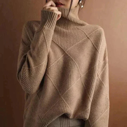 OLIVIA | STYLISCHER ROLLKRAGENPULLOVER