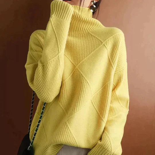 OLIVIA | STYLISCHER ROLLKRAGENPULLOVER