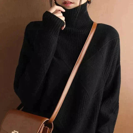 OLIVIA | STYLISCHER ROLLKRAGENPULLOVER