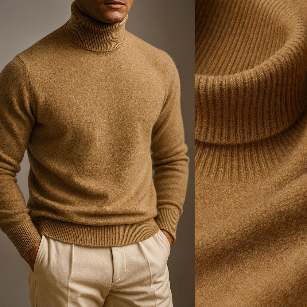 Markus | Pullover Herren hoher Kragen elegant & lässig