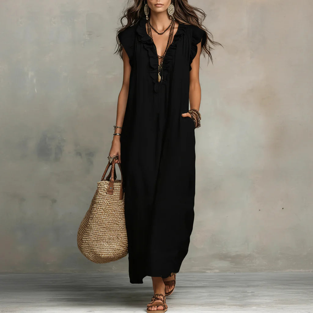Amelie | Modisches Boho Kleid Damen Elegant