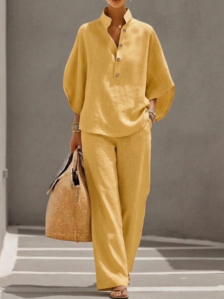 Hannah | Elegantes Set Damen Weite Hose Look
