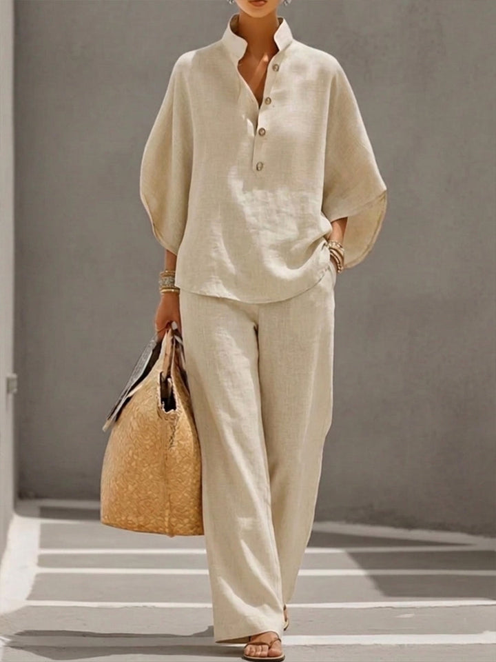 Hannah | Elegantes Set Damen Weite Hose Look