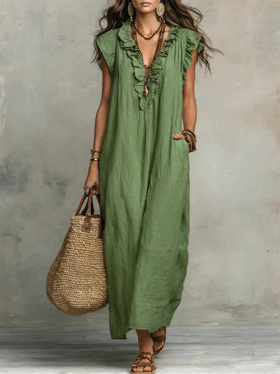 Amelie | Modisches Boho Kleid Damen Elegant